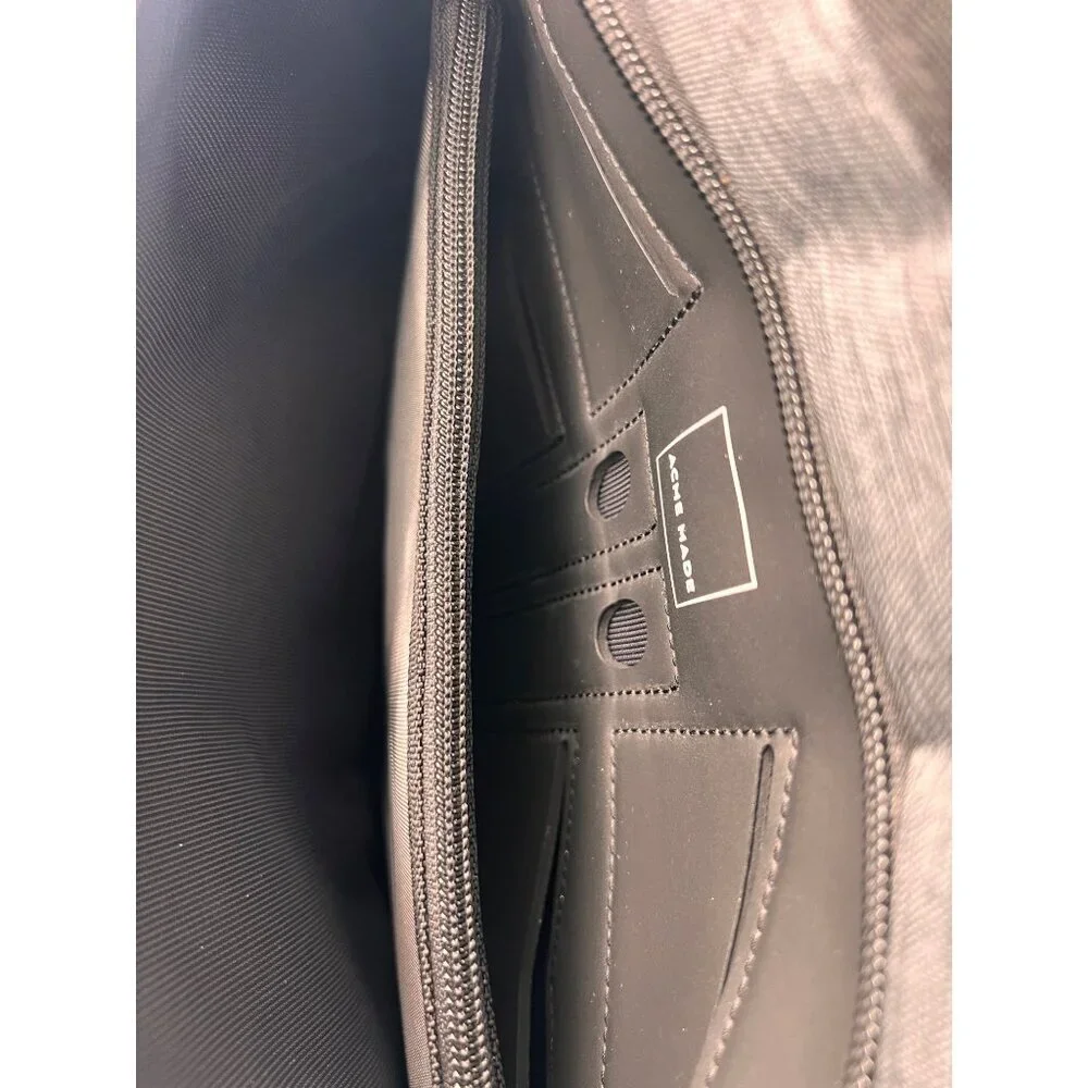 Acme Made San Francisco - Divisadero Attache Grey Messenger Bag AM21321
